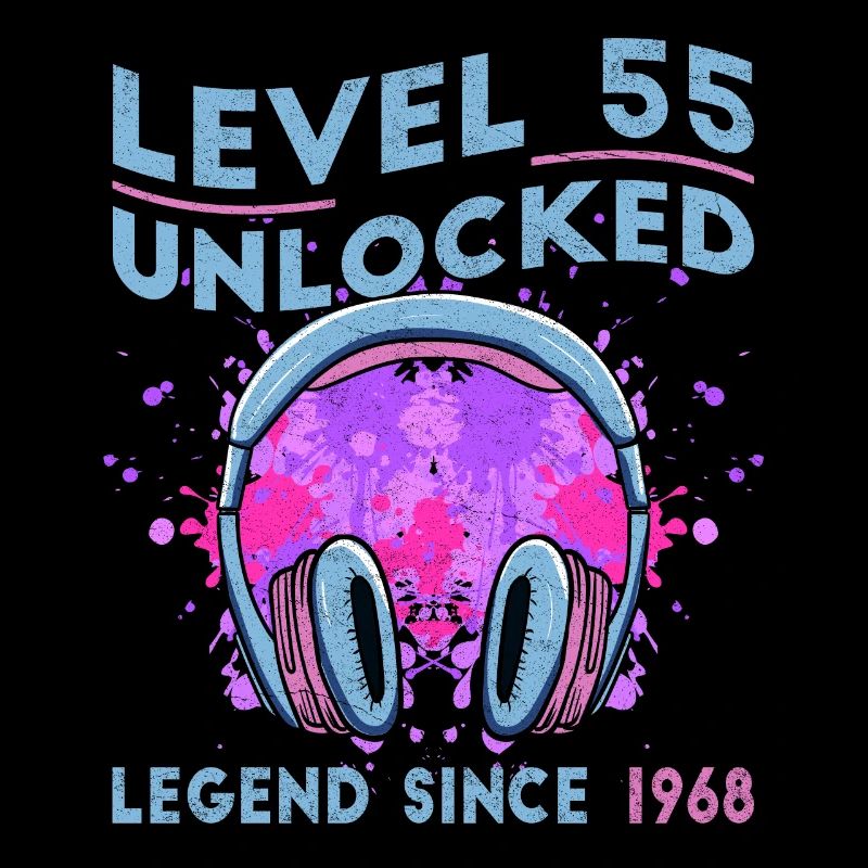 55th birthday. 55 Next Level Unlocked