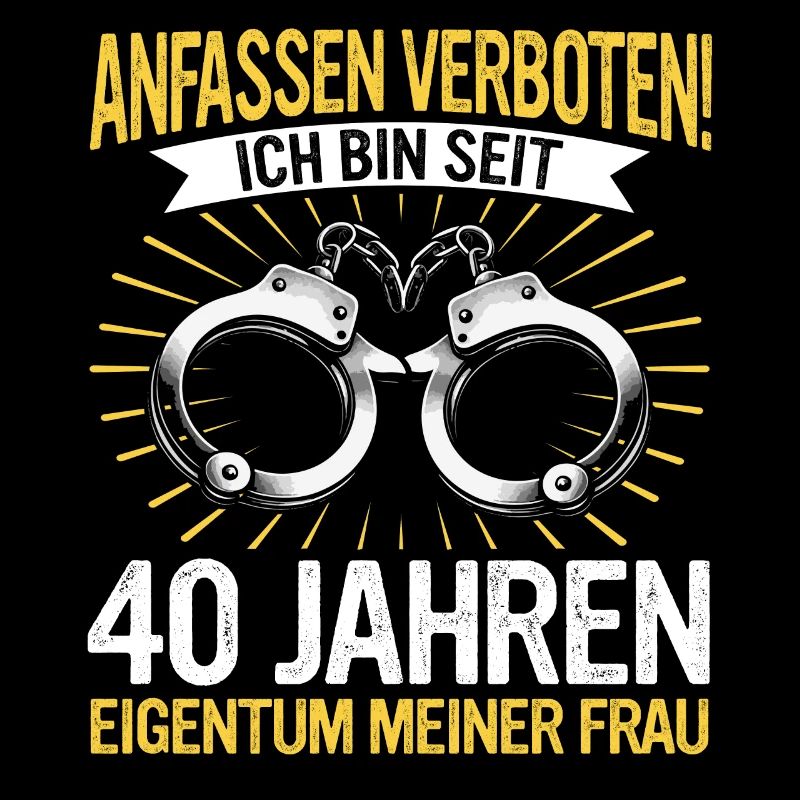 40 Hochzeitstag Jahrestag Ehemann Ehefrau