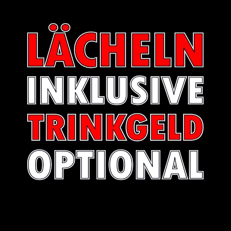 Lächeln inklusive Trinkgeld optional