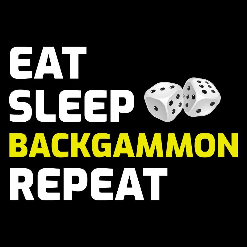 Backgammon Player Jeu de société Funny Sayings Cadeau