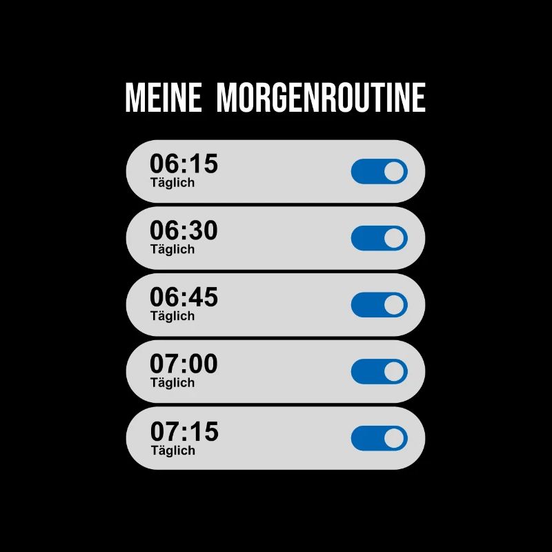 Meine Morgenroutine - Wecker weiterstellen