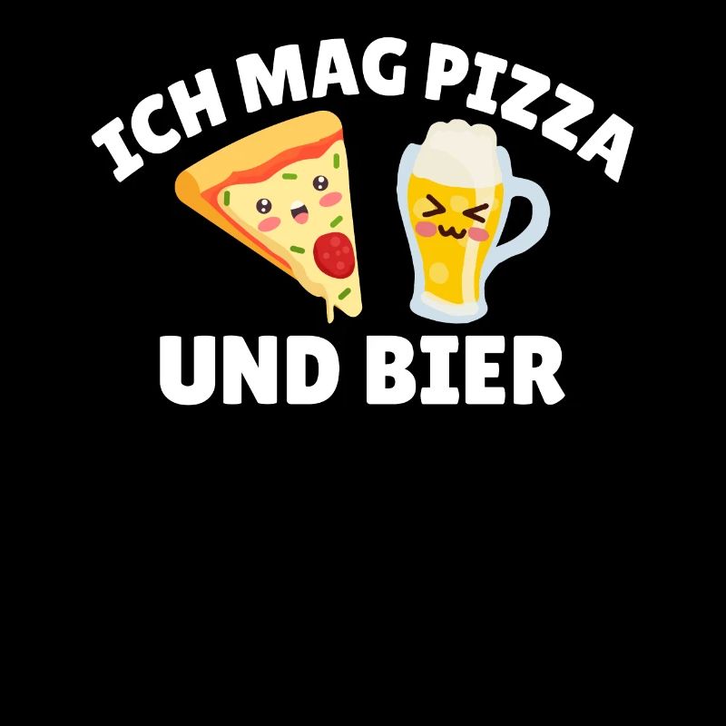 Ich mag Pizza und Bier