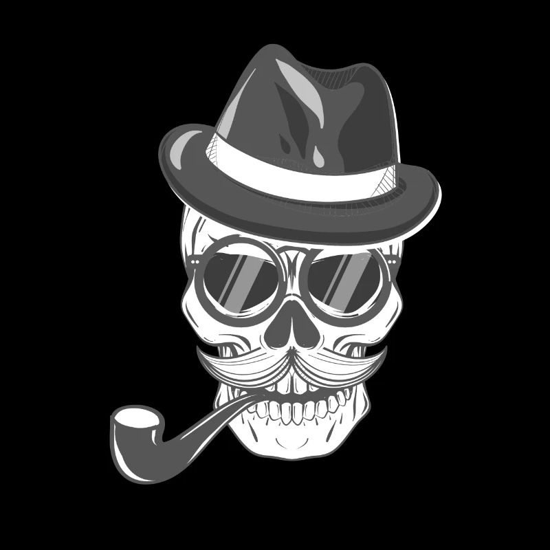 Smoking skull