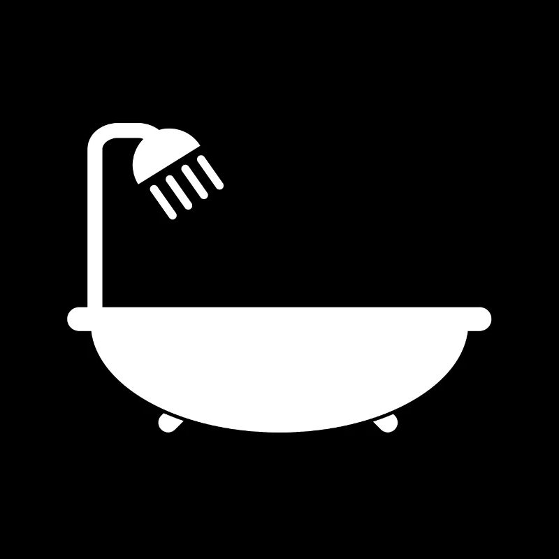 Badewanne mit Duschkopf