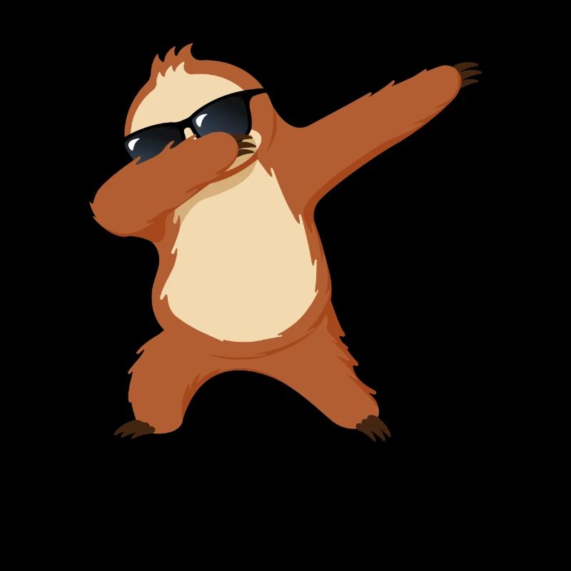 Dabbing Sloth Dabbing vintage sloth