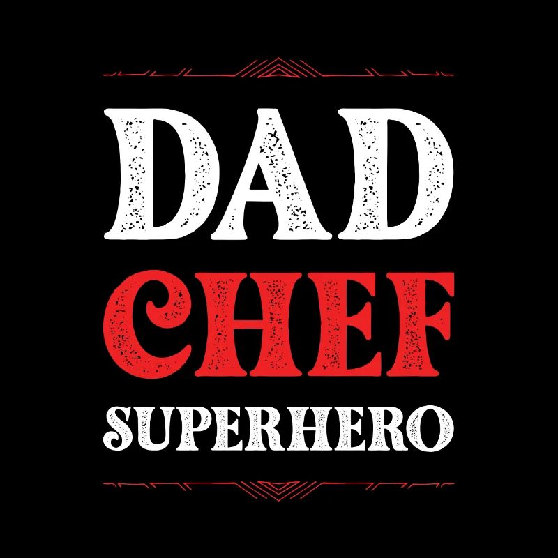 Dad Chef Superheld Papa