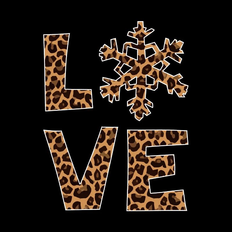 Leopard Pattern Love Snow