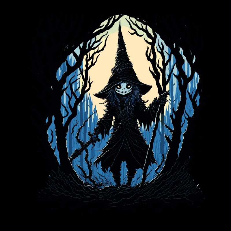 Sorcière dans la forêt