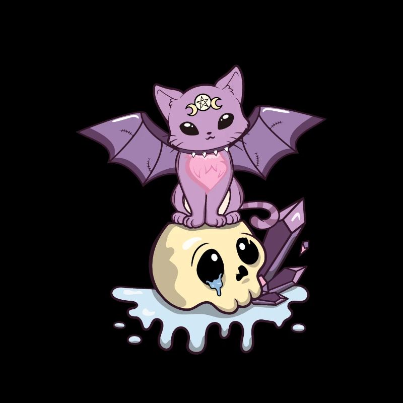 Pastel Goth Kawaii Chat effrayant