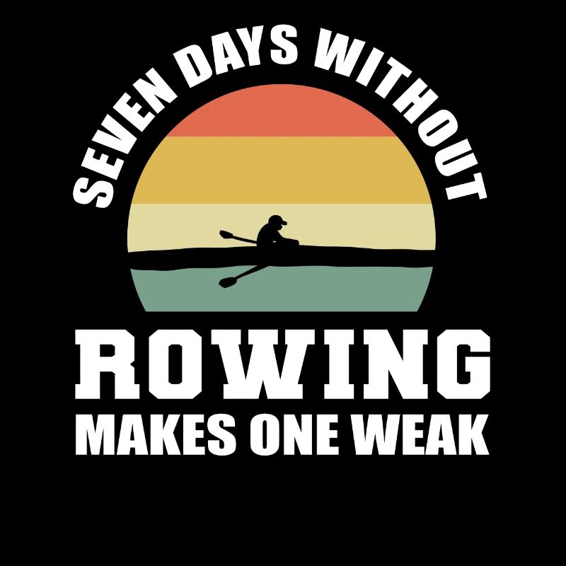 Funny rowing sailor