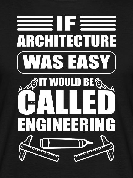Funny architect draughtsman