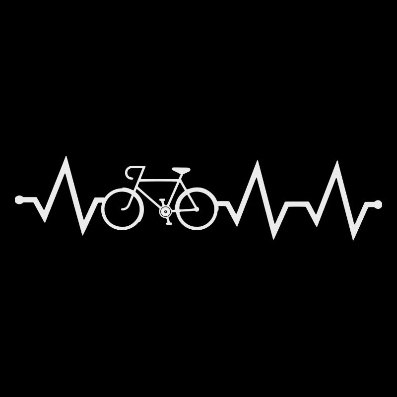 Battement de coeur Vélo de course ECG Cyclisme