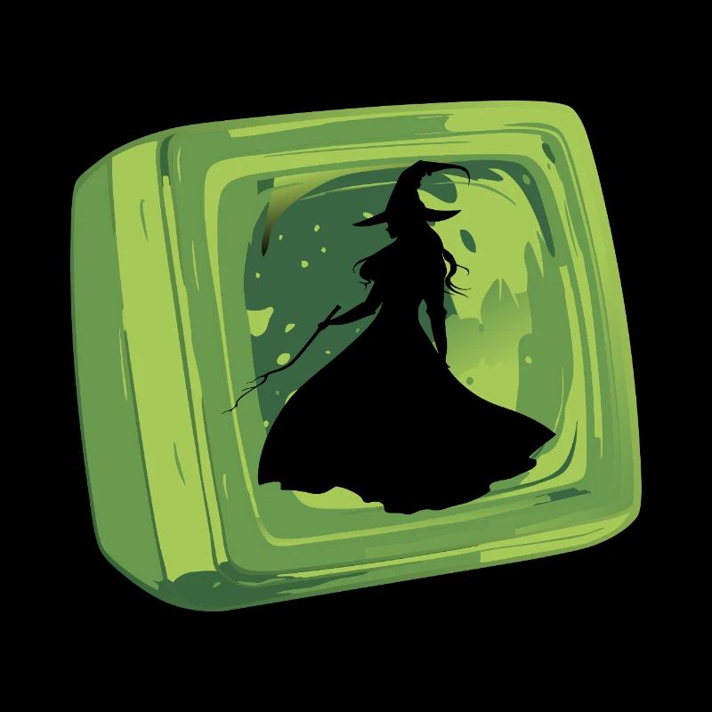 Witch Broom Cauldron