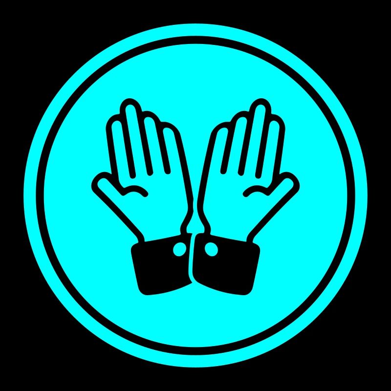 hands praying circle