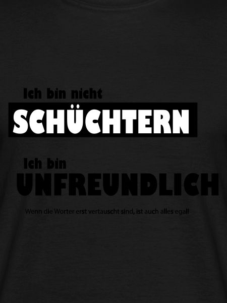 Unfreundlich oder schüchtern