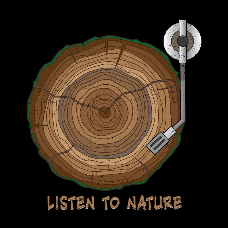 Music Vinyl Nature Tree Turntable Gift
