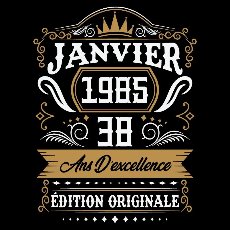 Janvier 1985 38 Ans Rétro Cadeau D'anniversaire