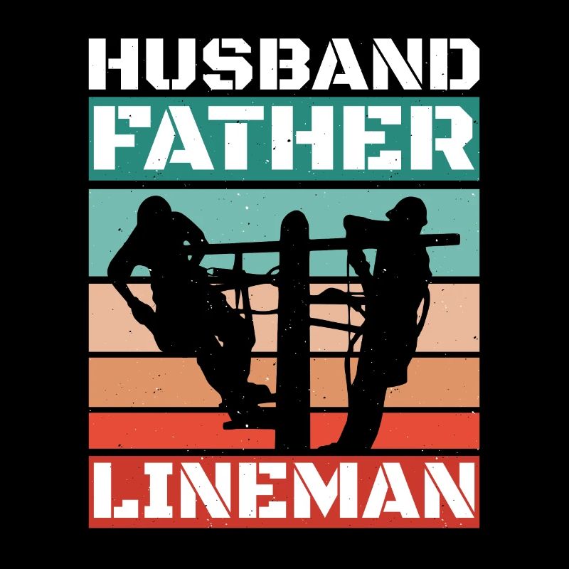 Lineman Electric Cable Power Pole Electrician