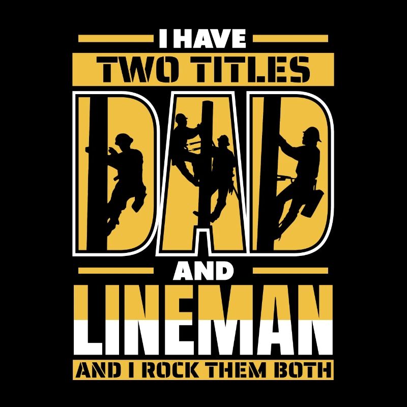 Lineman Electric Cable Power Pole Electrician