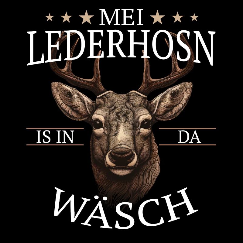 Hirsch Trachtenshirt Geweih Hirsche
