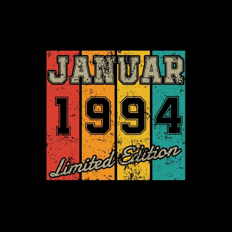 Geburtstag: Januar 1994 - Limited Edition Retro
