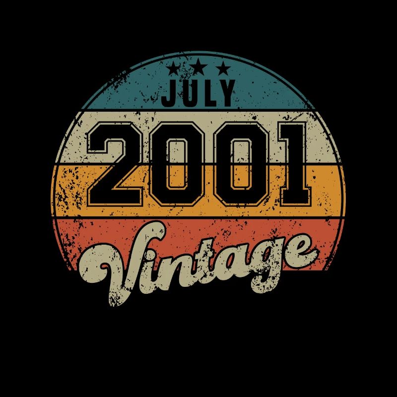 Vintage Geburtstag - Juli 2001 - Geschenkidee