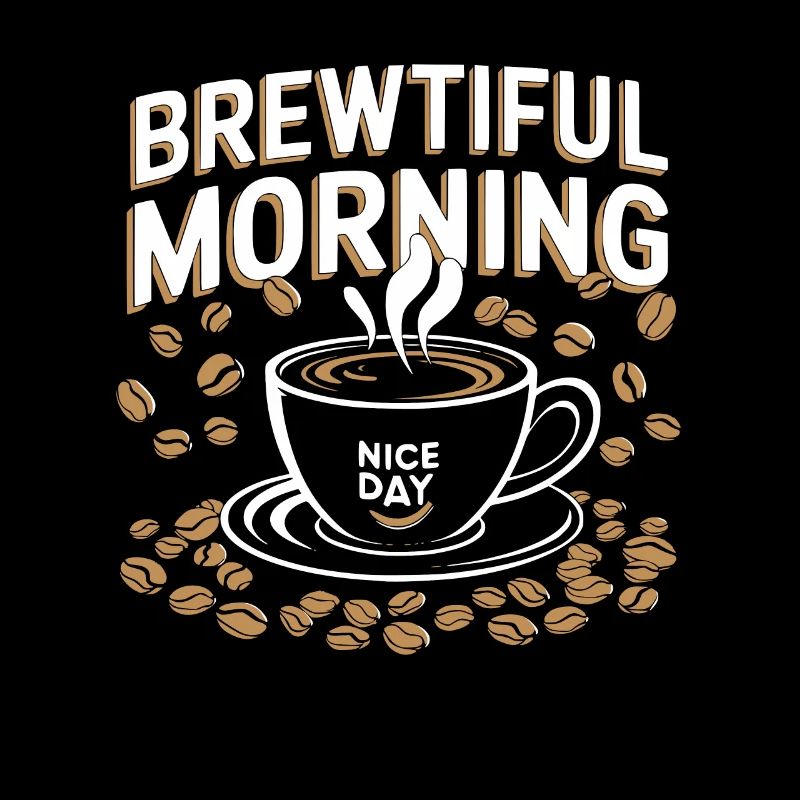 Brewtiful Morning - Conception de café amusante