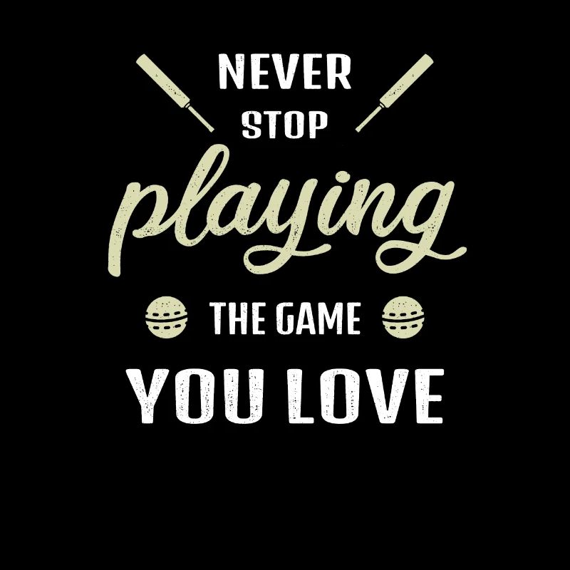 Never stop playing the game cricket gift