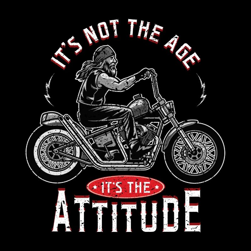 Old Biker Motorradfahrer Motorrad Geschenkidee
