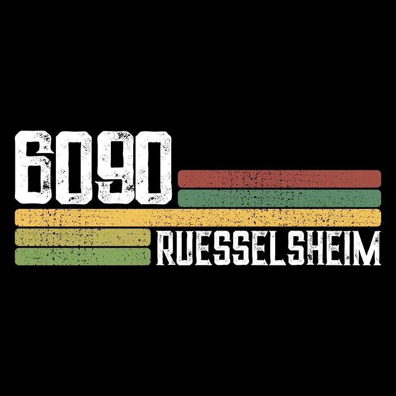 6090 Rüsselsheim Postleitzahlen Alte PLZ Vintage