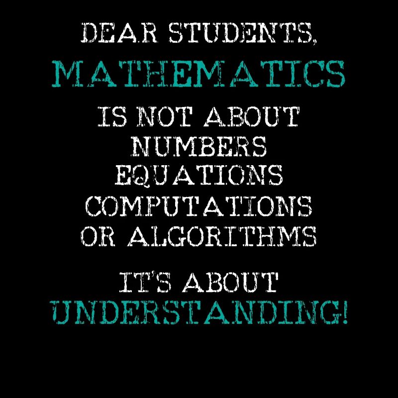 Math teacher letter student