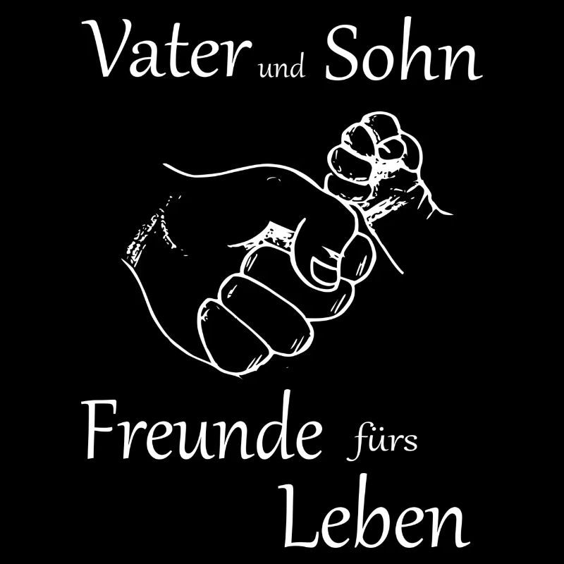 Vater und Sohn Freunde fürs Leben. +