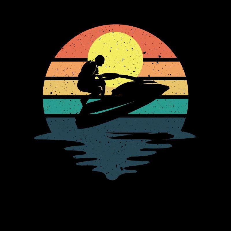 Retro Jetboot Wassermotorrad Jetski