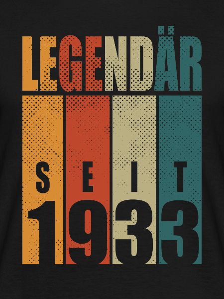 Legendary Since 1933 Vintage Birthday 91 Gift