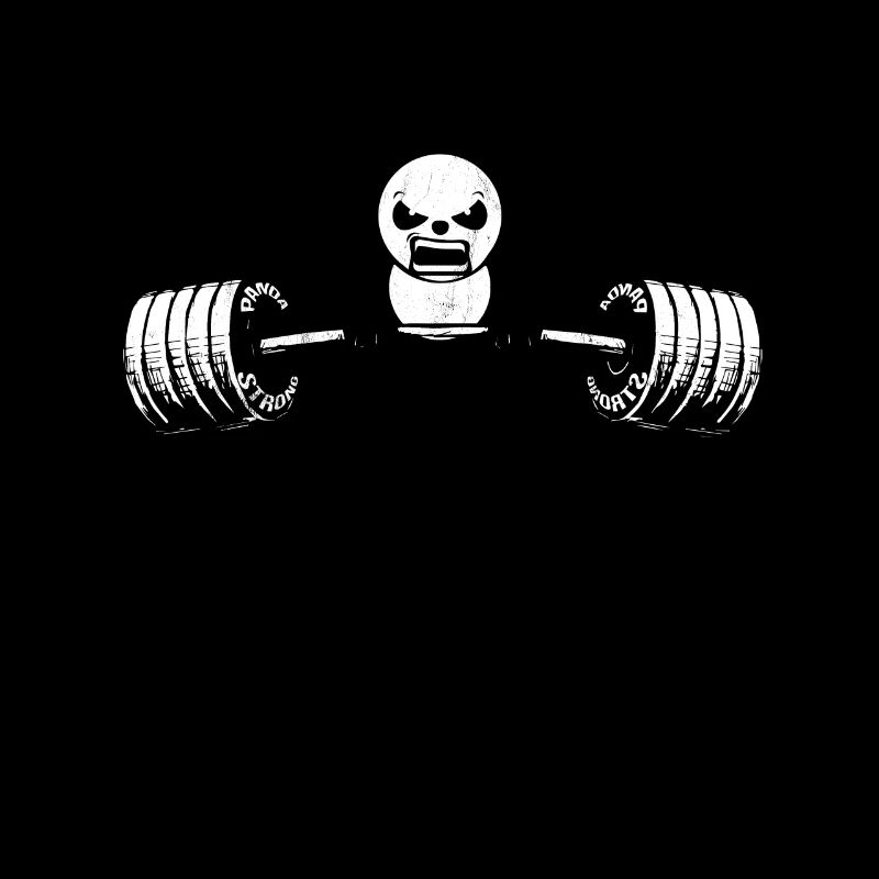 Panda Bear Deadlift Design - Weightlifting Gym Tee
