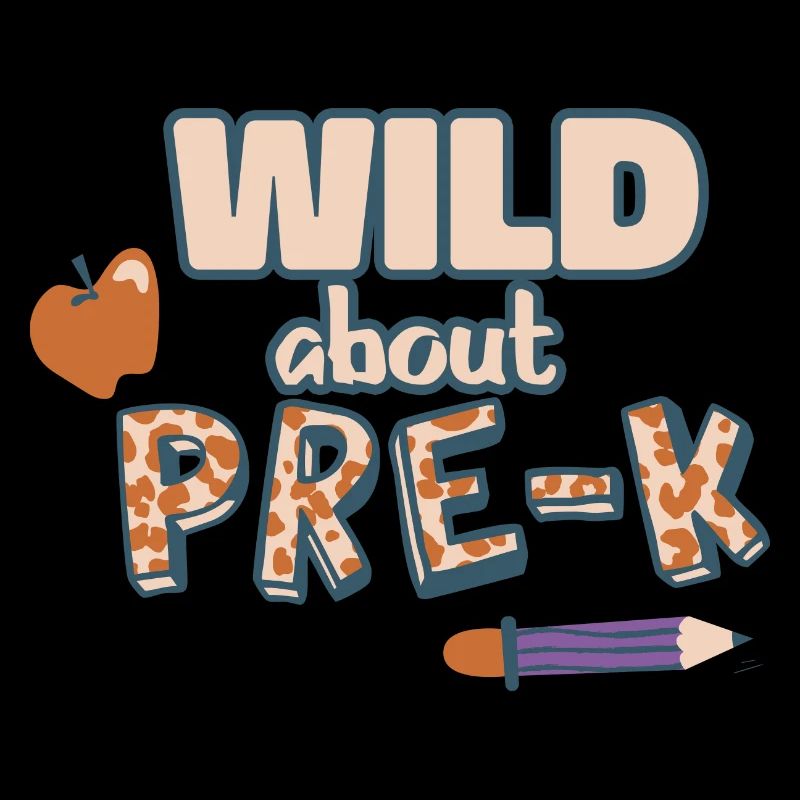 Wild About Pre-K Lehrer Schule Pre-K Tier Drucken
