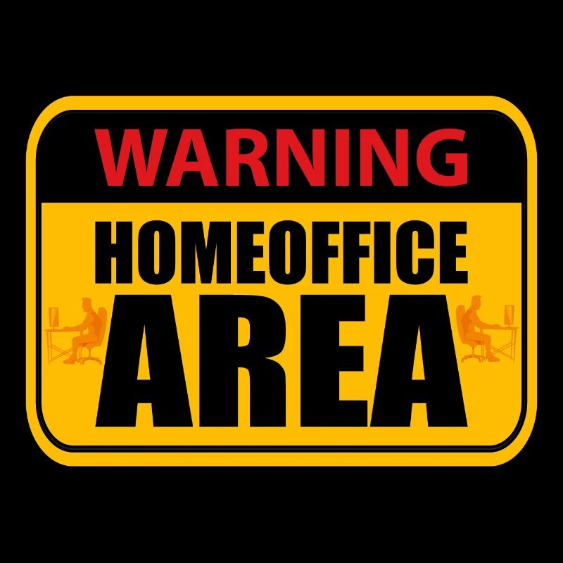 Home Office Warning Home Office Area Shield