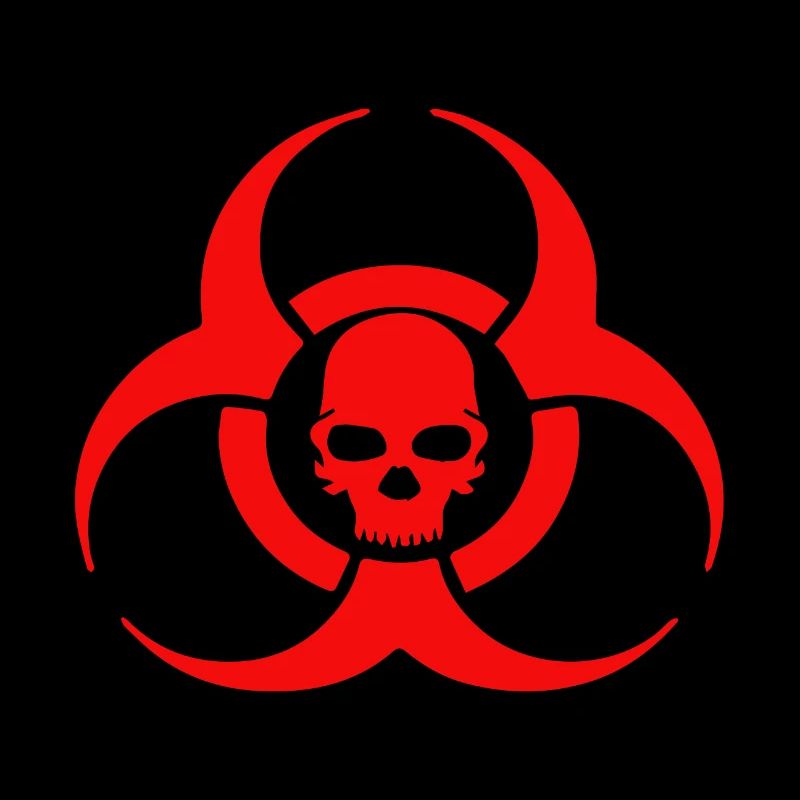 Icône de crâne Biohazard