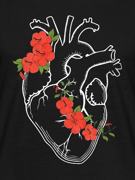 Anatomie Herz / Blumen