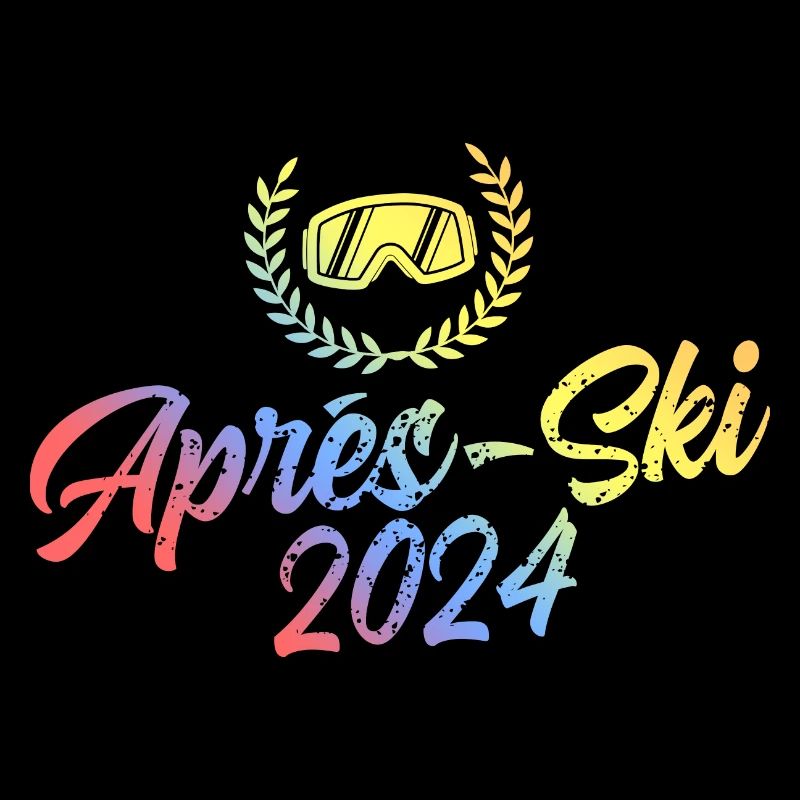 Masque de ski coloré après-ski 2024