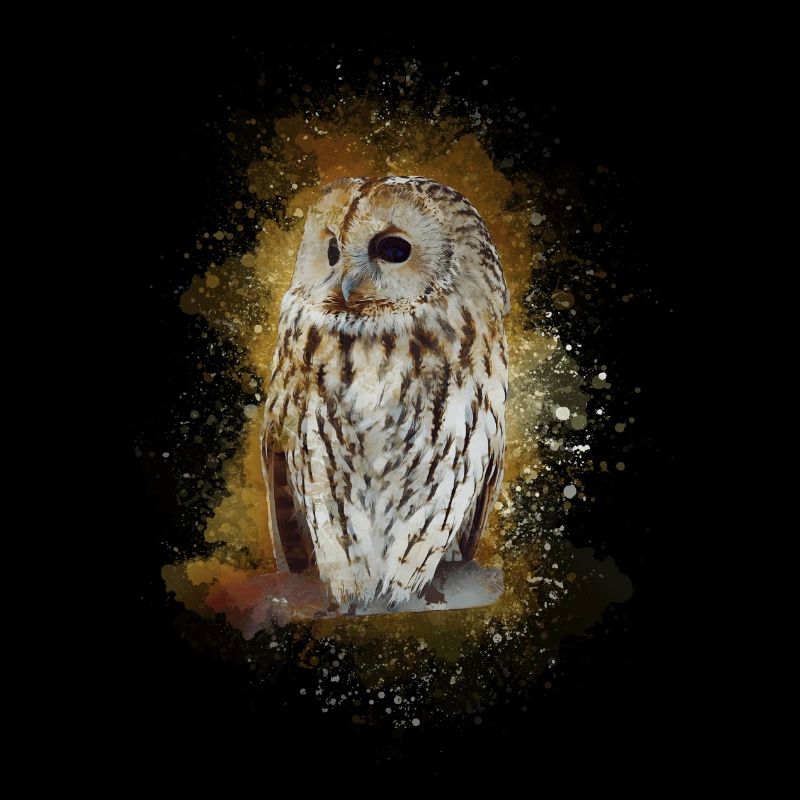 Owl with Big Eyes