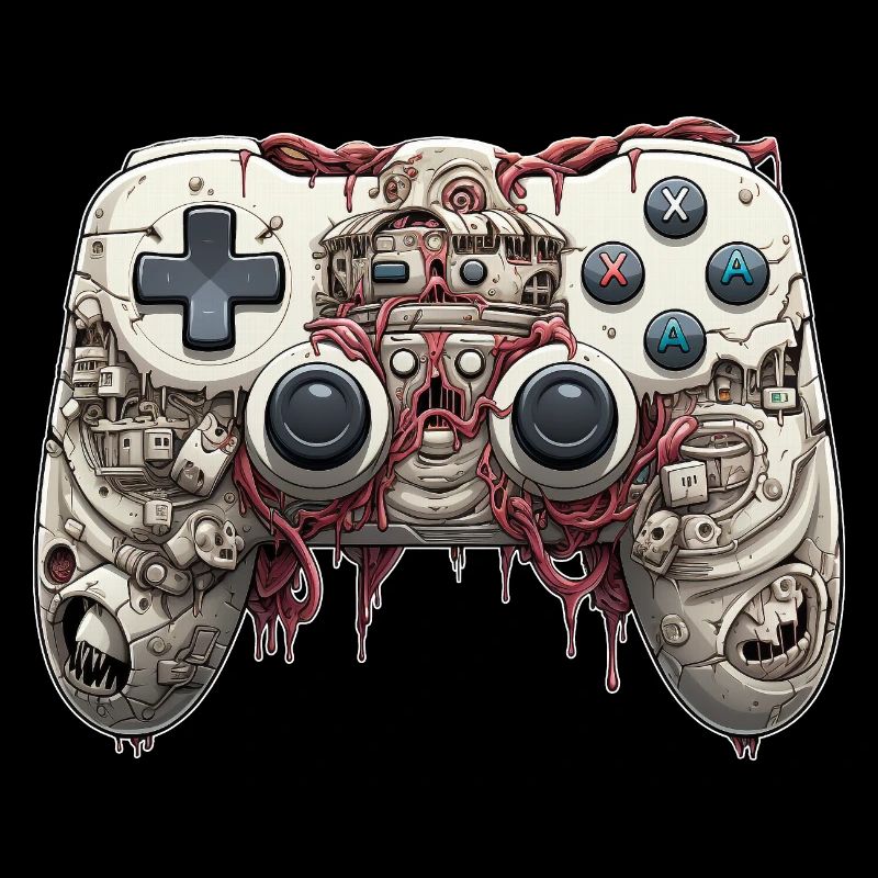 Drôle Halloween Cartoon Gaming Controller Zombie