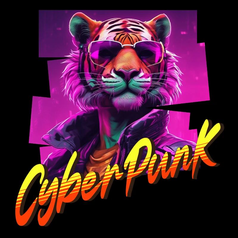 Cyberpunk Tiger
