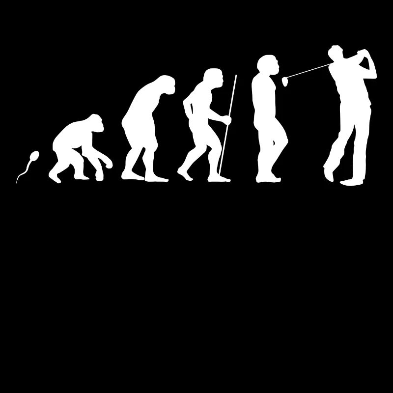 Golfen Evolution witziges Fun Shirt
