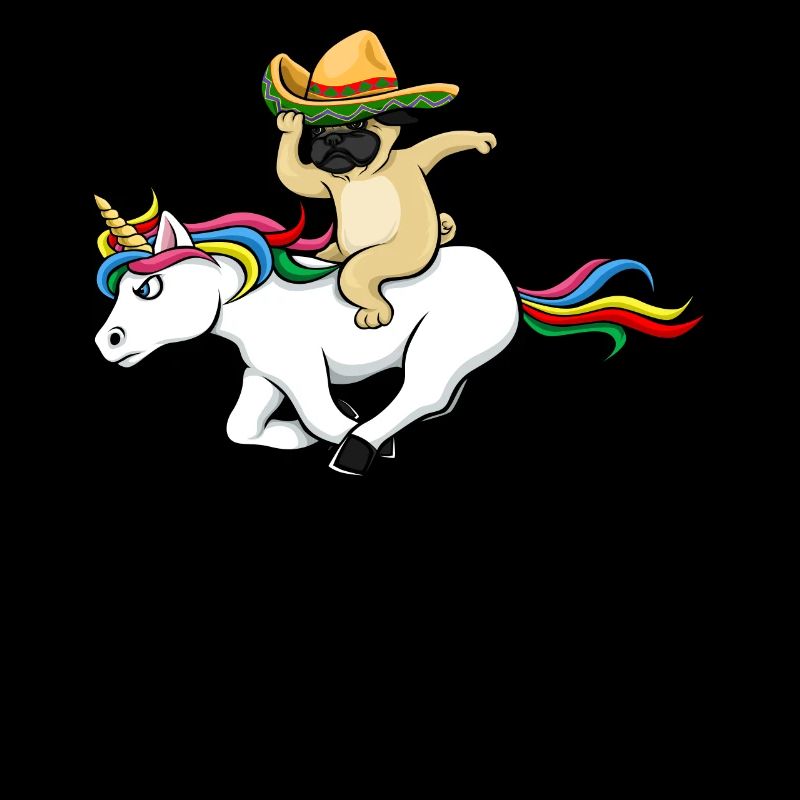 Mops Einhorn Cinco De Mayo