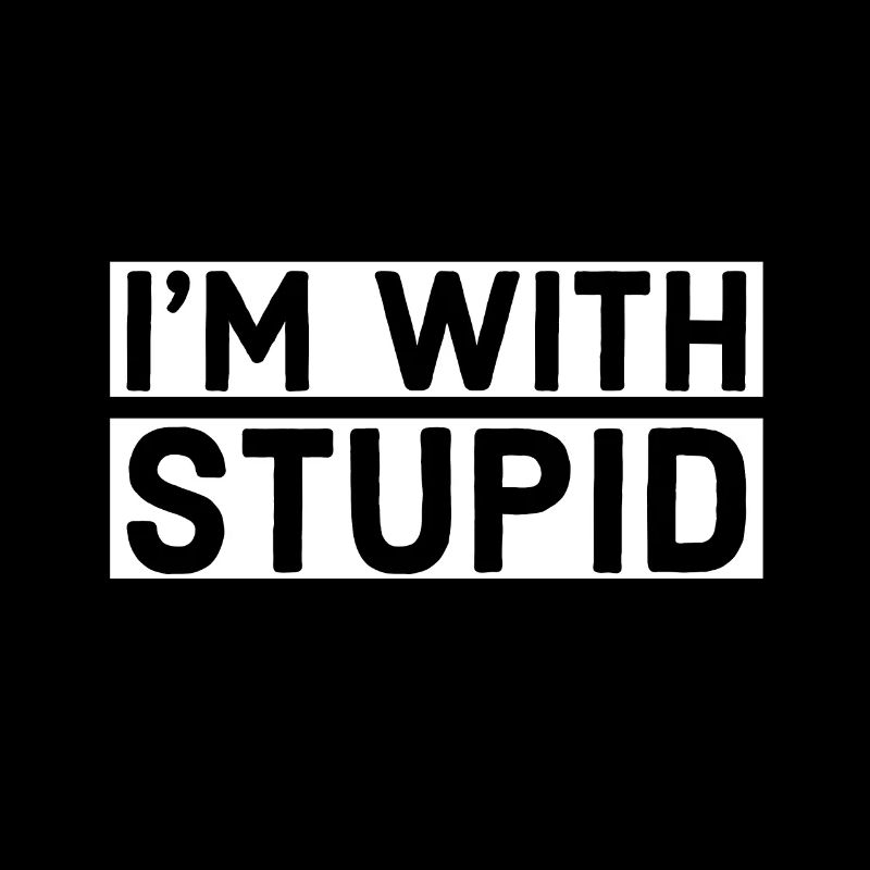 je suis avec un idiot