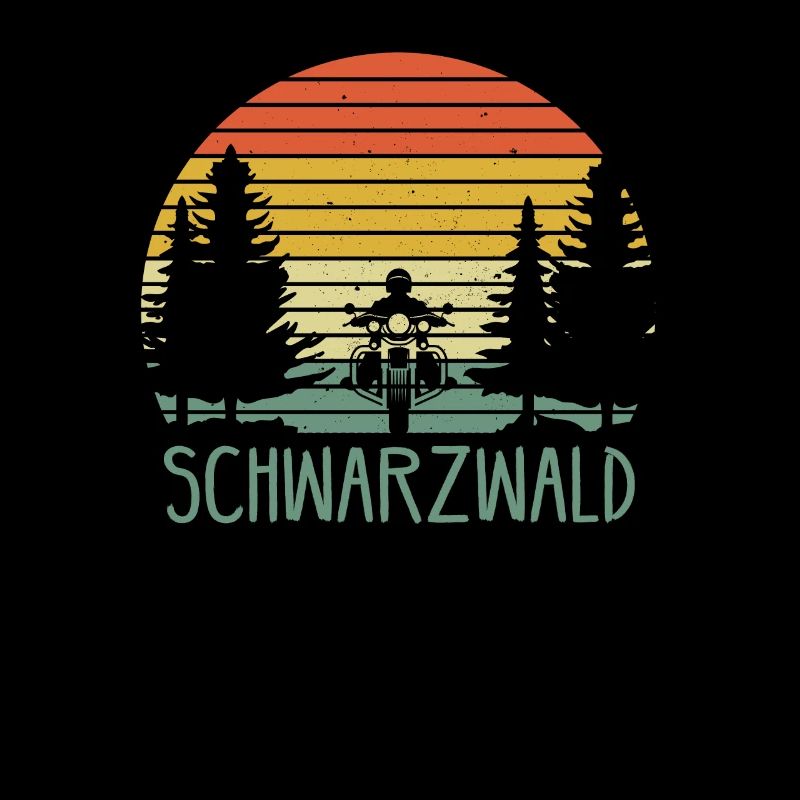 Schwarzwald Wandern Motorrad Wald Geschenkidee