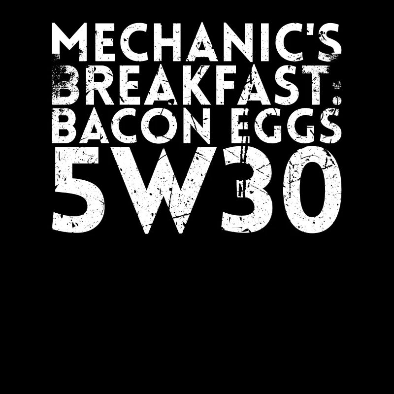 Mechanics Petit déjeuner Bacon Eggs 5w30 Design Pour