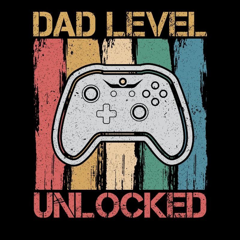 Dad Level Unlocked Design For A Gamer Dad