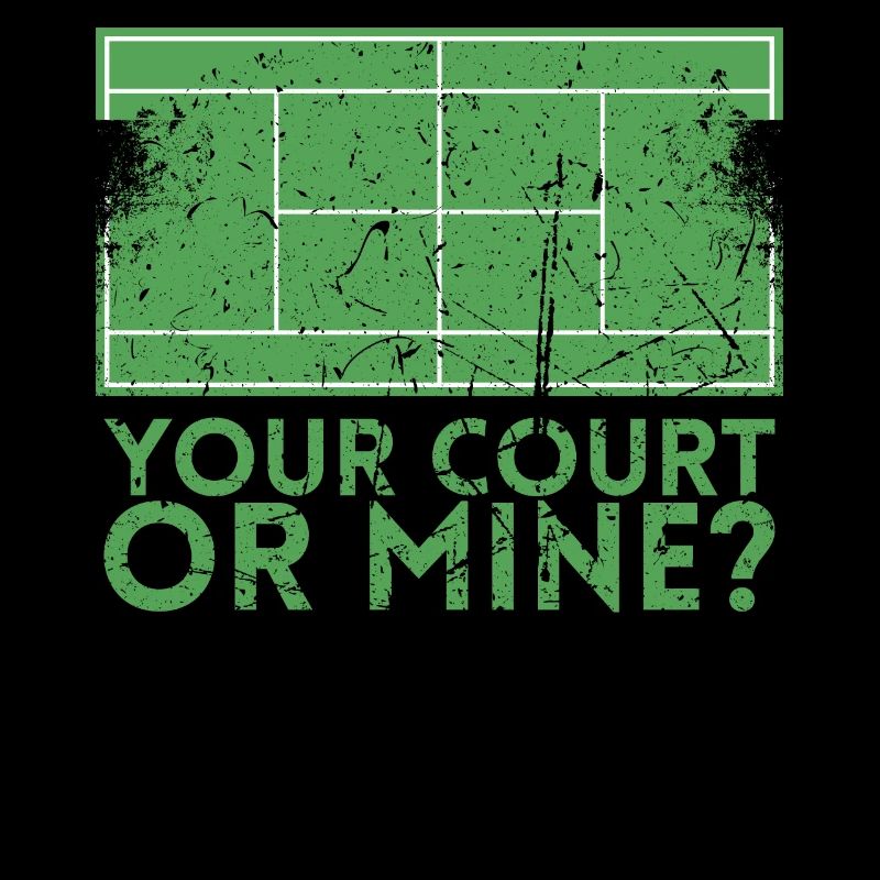 Ihr Platz- Oder Minendesign Für Tennisspieler Oder